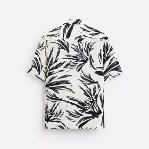 Men's Loose Casual Comfort Printed Stretch Short Sleeve Shirt Top – Image 3