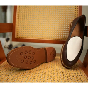 PAPER Wanwan [French calfskin] hand-woven Loafer fashion temperament men's suede shoes – Image 3
