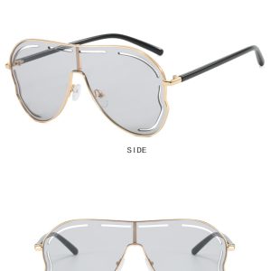 One-piece large-frame toad-shaped sunglasses new European and American hot girl sunglasses fashion cross-border sunglasses Internet celebrity – Image 8