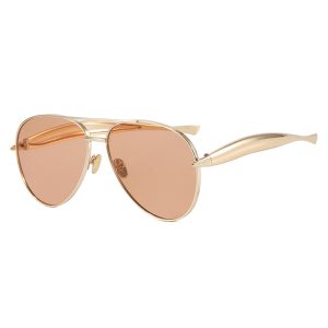 Toad shaped sunglasses metal  new vintage plain makeup sunglasses premium sense women's street photography trend sunglasses – Image 3