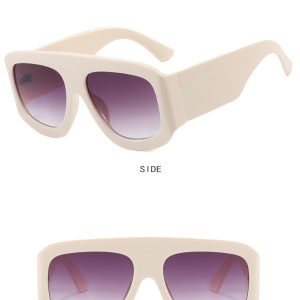 Large frame square sunglasses European and American sunglasses fashion trend sunscreen sunglasses high-end catwalk – Image 7