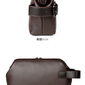 Men's clutch bag, large capacity PU leather, new business bag, casual soft leather pouch, fashionable – Image 3