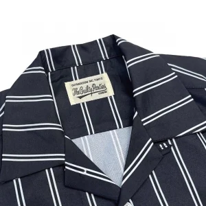 WACKO MARIA Solid striped simple short-sleeved shirt – Image 3