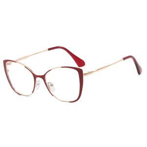 Cross-border European and American trend glasses frame cat eye personality ins anti-blue light flat mirror – Image 4