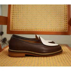 PAPER Wanwan [French calfskin] hand-woven Loafer fashion temperament men's suede shoes – Image 4