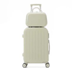Suitcase 20 inch small fresh trolley case high value women's small lightweight spinner suitcase lockbox men – Image 5