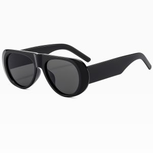 European and American cross-border wide-leg sunglasses new large-frame sunglasses jelly color personality sunglasses are simple and retro – Image 4