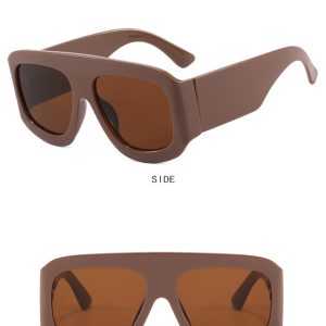 Large frame square sunglasses European and American sunglasses fashion trend sunscreen sunglasses high-end catwalk – Image 8