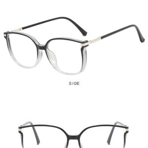 Ultra-light, it can be equipped with myopia glasses frame, large face, thin face, anti-blue light glasses, plain face, round face, Korean flat glasses – Image 4