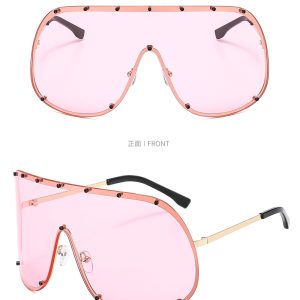 Oversized frame polarized one-piece sunglasses  new eyewear sunglasse – Image 6