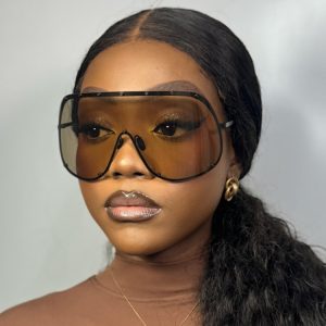 Oversized frame polarized one-piece sunglasses  new eyewear sunglasse – Image 3