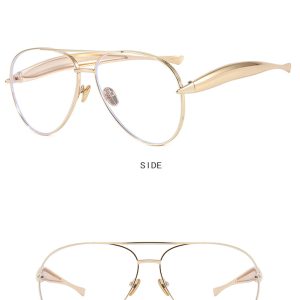 Toad shaped sunglasses metal  new vintage plain makeup sunglasses premium sense women's street photography trend sunglasses – Image 8
