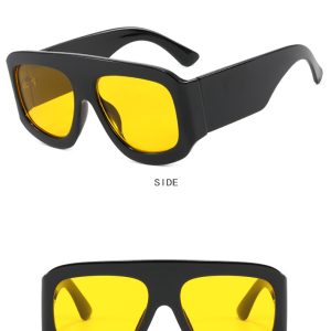 Large frame square sunglasses European and American sunglasses fashion trend sunscreen sunglasses high-end catwalk – Image 5
