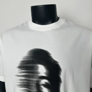 NATCODE American fashion brand high street blur face print short sleeve T-shirt for men and women loose casual couple tops – Image 3