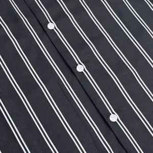 WACKO MARIA Solid striped simple short-sleeved shirt – Image 5