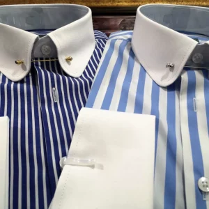 Retro light luxury style light color niche style four seasons men's French cufflinks round neck collar needle – Image 3