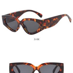 Panda stroke, color-blocked sunglasses, simple new European and American fashion and versatile sunglasses, women's sunglasses tide – Image 5
