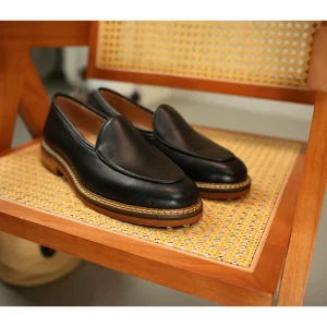 PAPER Wanwan [French calfskin] hand-woven Loafer fashion temperament men's suede shoes – Image 7