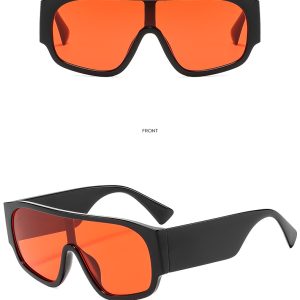 New large-frame one-piece lens sunscreen sunglasses Cross-border European and American men's and women's outdoor sunglasses high-end sunglasses – Image 4