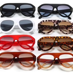 Large-framed toad glasses, sunglasses, avant-garde retro ins, street photography, catwalk sunglasses, cross-border European and American Internet celebrity sunglasses – Image 4