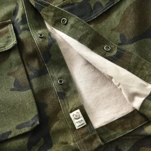 spring men's american nostalgic wash cargo jacket heavy casual multi-pocket camouflage lapel mountain jacket men – Image 6