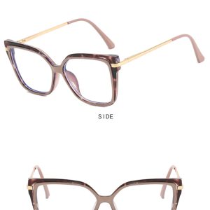 Cross-border square flat lens 2023 new women's glasses frame anti-blue light ins net celebrity same glasses frame to take photos – Image 5