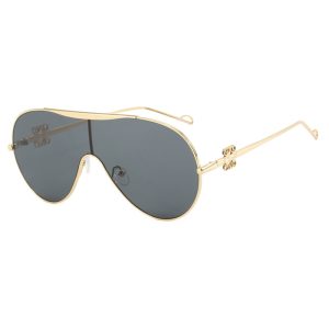 Super double body aviator sunglasses  new metal net red ins same sunglasses personality sunglasses – Image 3
