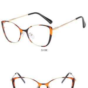 Cross-border European and American trend glasses frame cat eye personality ins anti-blue light flat mirror – Image 9