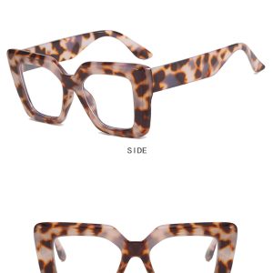 Square flat glasses, large frames, ins Internet celebrities, the same anti-blue light glasses frame, personalized street shooting glasses frames, can be equipped with myopia – Image 3