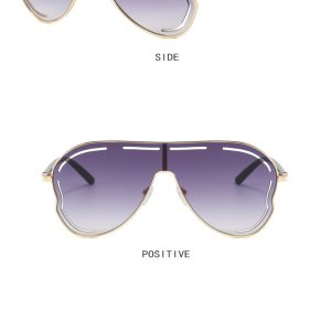 One-piece large-frame toad-shaped sunglasses new European and American hot girl sunglasses fashion cross-border sunglasses Internet celebrity – Image 4