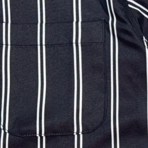WACKO MARIA Solid striped simple short-sleeved shirt – Image 4