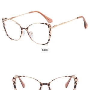Cross-border European and American trend glasses frame cat eye personality ins anti-blue light flat mirror – Image 6
