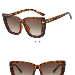 Square T-shaped sunglasses new fashion European and American casual simple sunglasses high-end catwalk sunglasses – Image 4