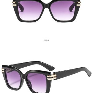 European and American fashion style sunglasses women's high-end large frame slimming cross-border new sunscreen sunglasses sunglasses – Image 7