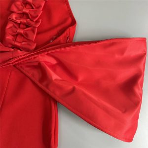 Cross border European and American sexy women's big bow backless bandage skirt party party dress sexy dress – Image 7