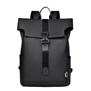 New men's backpack trendy luxury casual backpack flap magnetic buckle travel backpack men's backpack – Image 5