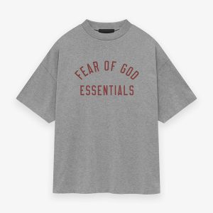 Trendy brand ESSENTIALS new FOG double line loose short sleeve – Image 5