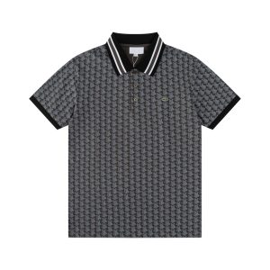European and American summer new business polo shirt LA casual fashion men's lapel short-sleeved top flat for cross-border European goods – Image 3