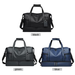 Travel bag men's large-capacity short-distance duffle bag high-end men's bag business trip travel bag sports fitness bag crossbody bag – Image 3