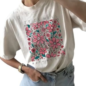 Cross-border factory direct printing short sleeve 200g heavy print cotton crew neck loose T-shirt spot wholesale – Image 5