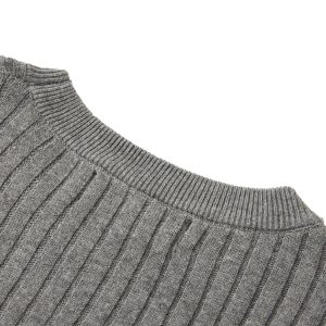 Eon Modish Summer 2025 American Retro Simple Loose Design Sense Short Sleeve Knit T-Shirt – Image 7