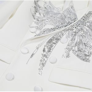Quality spot 2025 spring and autumn new heavy industry hot diamond slimming high-end quality women's small suit top jacket women – Image 8