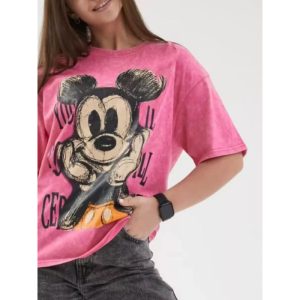 New American Retro Aged Wash Cartoon Fun Cotton Foreign Versatile Fashion Loose Short Sleeve T-Shirt – Image 3