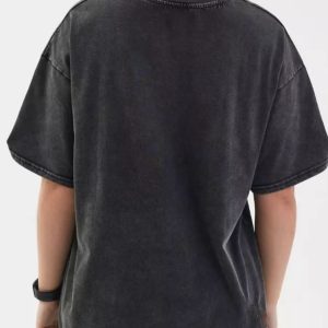 New American Retro Aged Wash Cartoon Fun Cotton Foreign Versatile Fashion Loose Short Sleeve T-Shirt – Image 6
