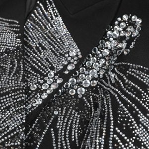 Quality spot 2025 spring and autumn new heavy industry hot diamond slimming high-end quality women's small suit top jacket women – Image 3