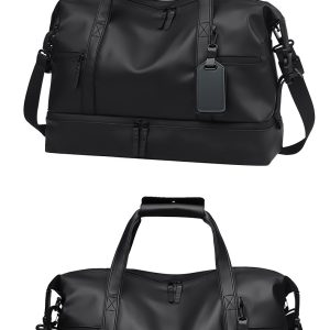 Travel bag men's large-capacity short-distance duffle bag high-end men's bag business trip travel bag sports fitness bag crossbody bag – Image 4