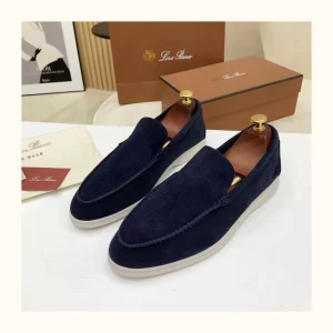 Pick up the leak LP Europe and the United States with the same soft-soled old money style SuWalk suede one foot pedal Lefu casual lazy business men's shoes – Image 6