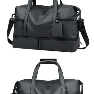 Travel bag men's large-capacity short-distance duffle bag high-end men's bag business trip travel bag sports fitness bag crossbody bag – Image 5