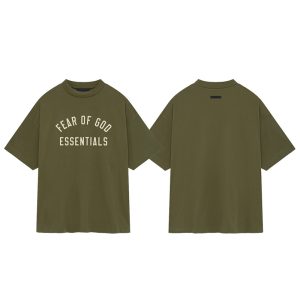 Trendy brand ESSENTIALS new FOG double line loose short sleeve – Image 3