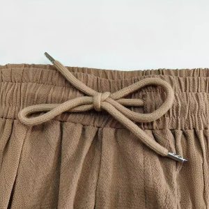 European and American cross-border summer men's cargo shorts multi-pocket drawstring pants men's beach hot selling shorts – Image 3